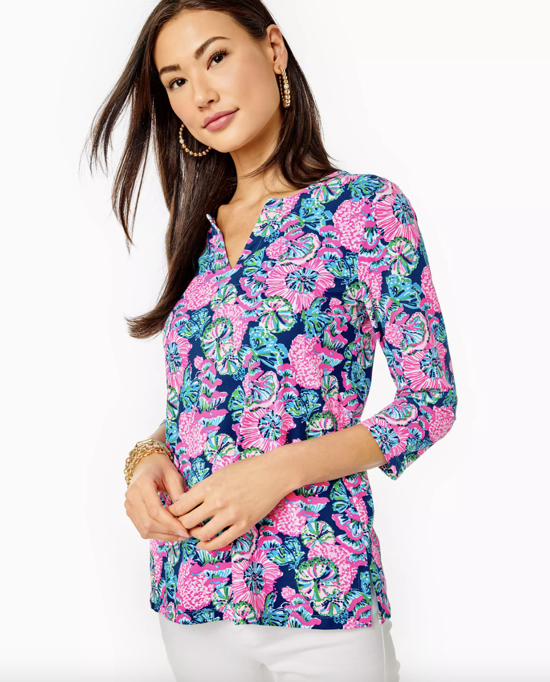 UPF 50+ KARINA TUNIC - SHROOM WITH A VIEW - Lilly Pulitzer Store - Life ...