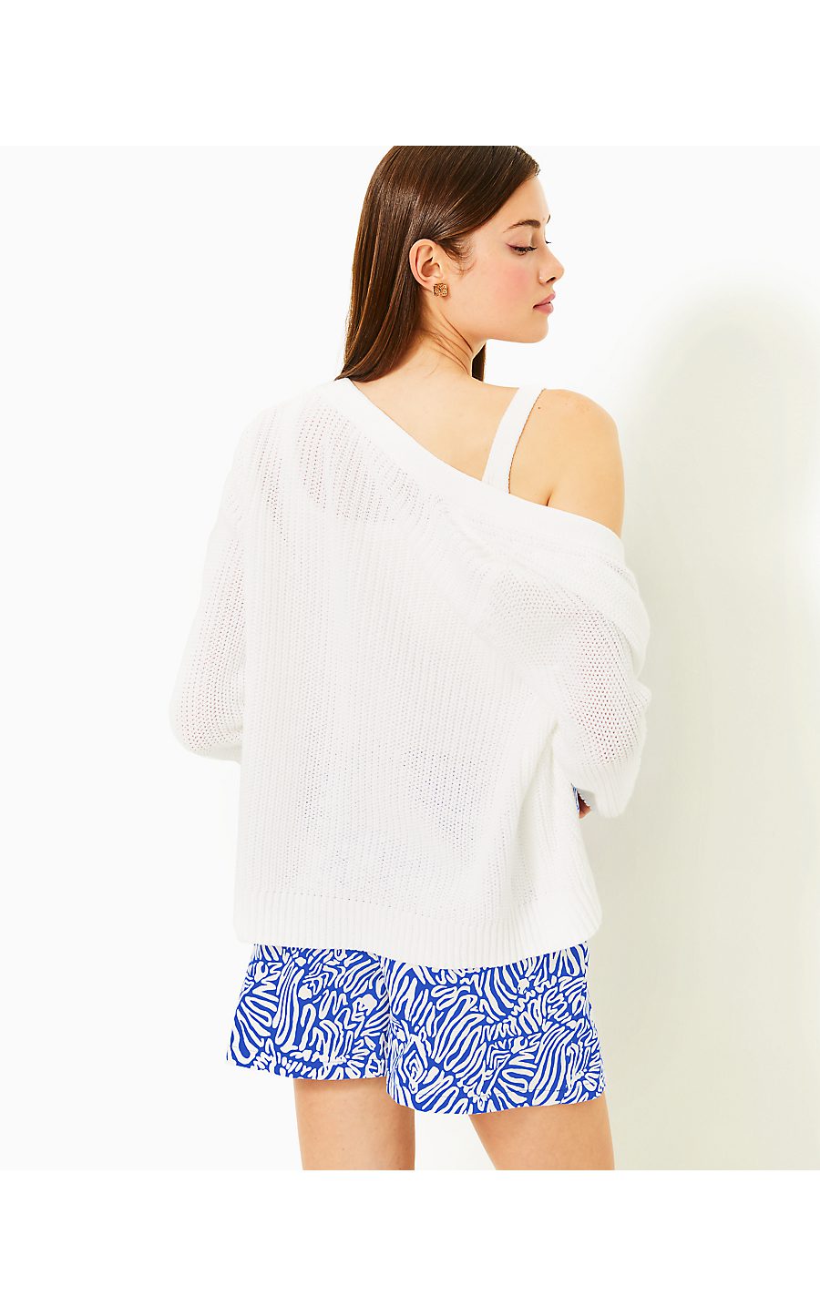 Lilly pulitzer white cardigan hot sale