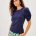 IGBY KNIT TOP - SAPPHIRE POOL