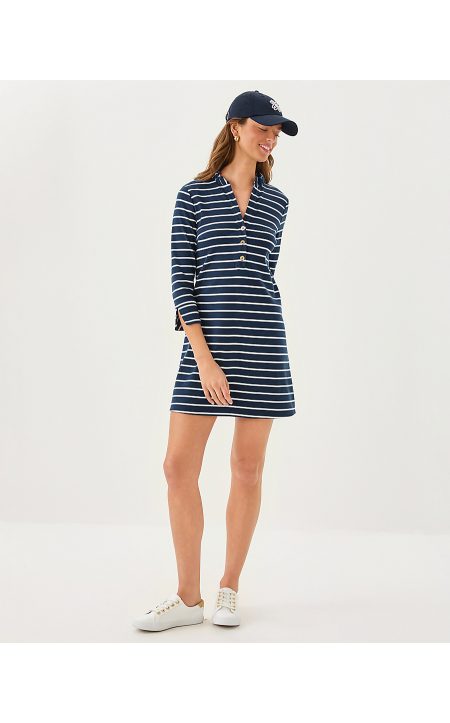 KNIGHTLEY DRESS - LOW TIDE NAVY HERITAGE STRIPE - Image 2