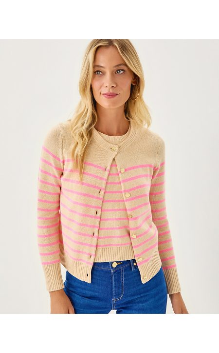 FAIRLEY STRIPE SWEATER SET - HEATHERED WICKER TAN IRISISTABLE STRIPE