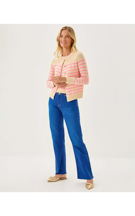 FAIRLEY STRIPE SWEATER SET - HEATHERED WICKER TAN IRISISTABLE STRIPE - Image 2